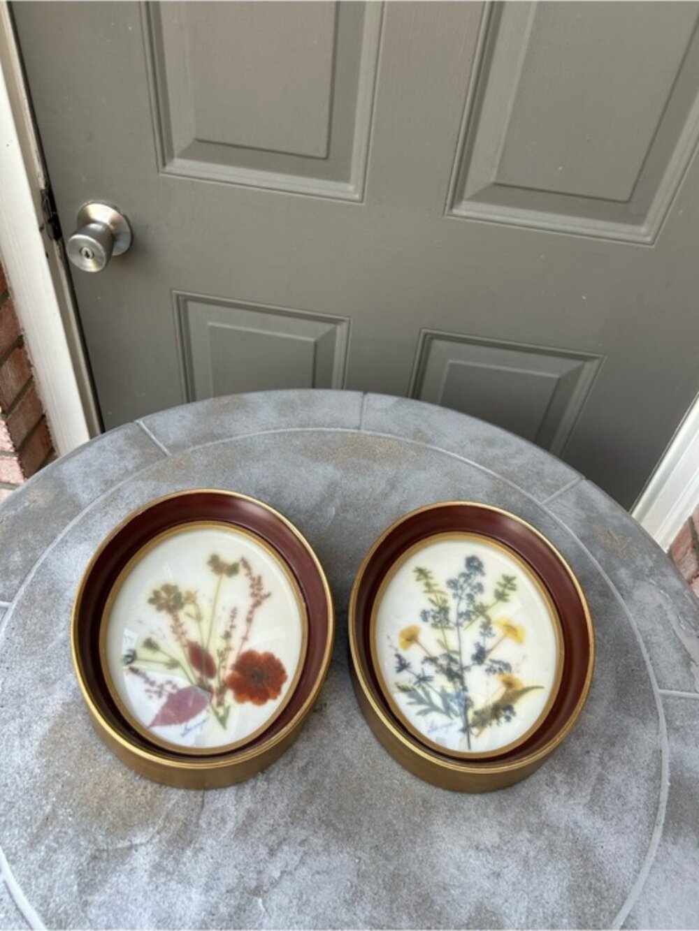 Pressed Botanical Prints, Oval Frame Wall Art - Picture 6 of 8